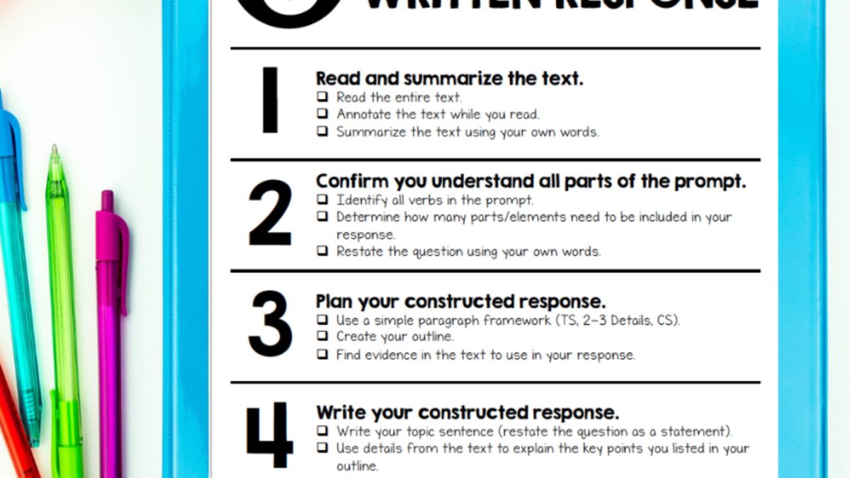 Master The Art Of Writing A Constructed Response: Tips And Tricks